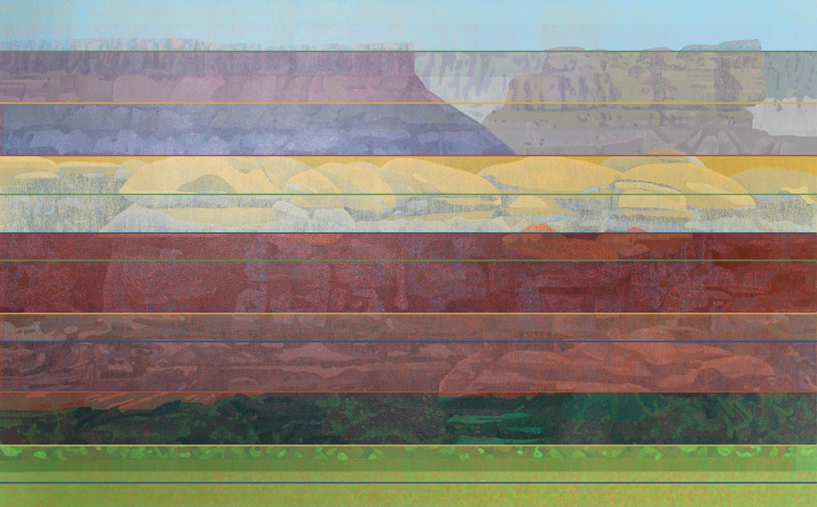 CHELSER PARK, 34" x 54",  Acrylic on canvas, ©2020 Peter E. Lynn